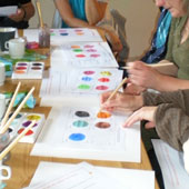 Foto: Kunstkurs f�r ErzieherInnen